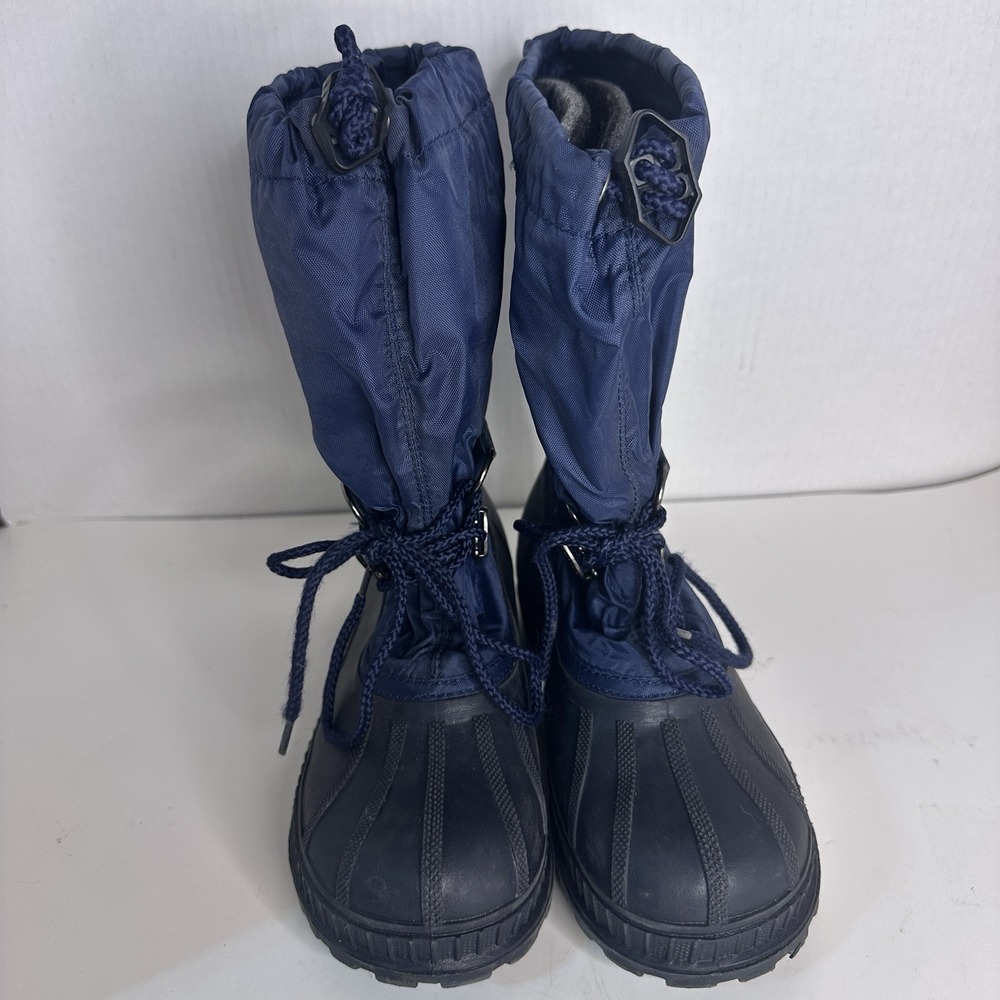 Sorel Snow Boots Youth Size 5 Blue Super‎ Trooper Winter Insulated Waterproof - Picture 2 of 10